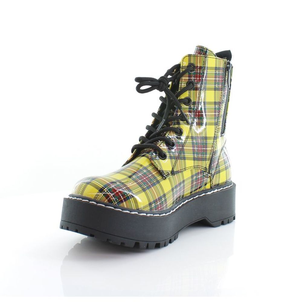 Betsey Johnson Raven Yellow Plaid